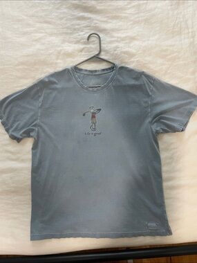 Life Is Good Men's Short-Sleeve Graphic Tee — Faded Blue